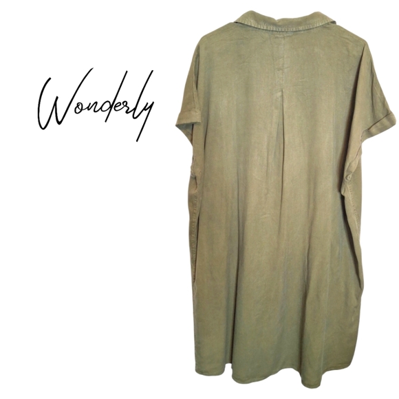 NWT Wonderly Shirt Dress - Picture 3 of 3